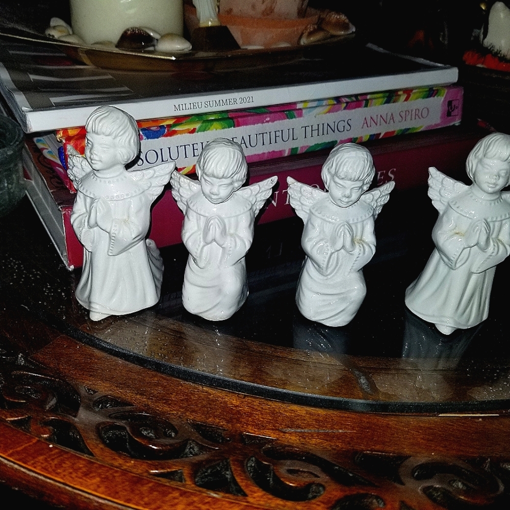 Five Italian angel mini candleholders - Picture 2 of 16